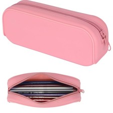 Silicone Zipper Pencil Bag Waterproof Multifunctional LargeCapacity Pouch
