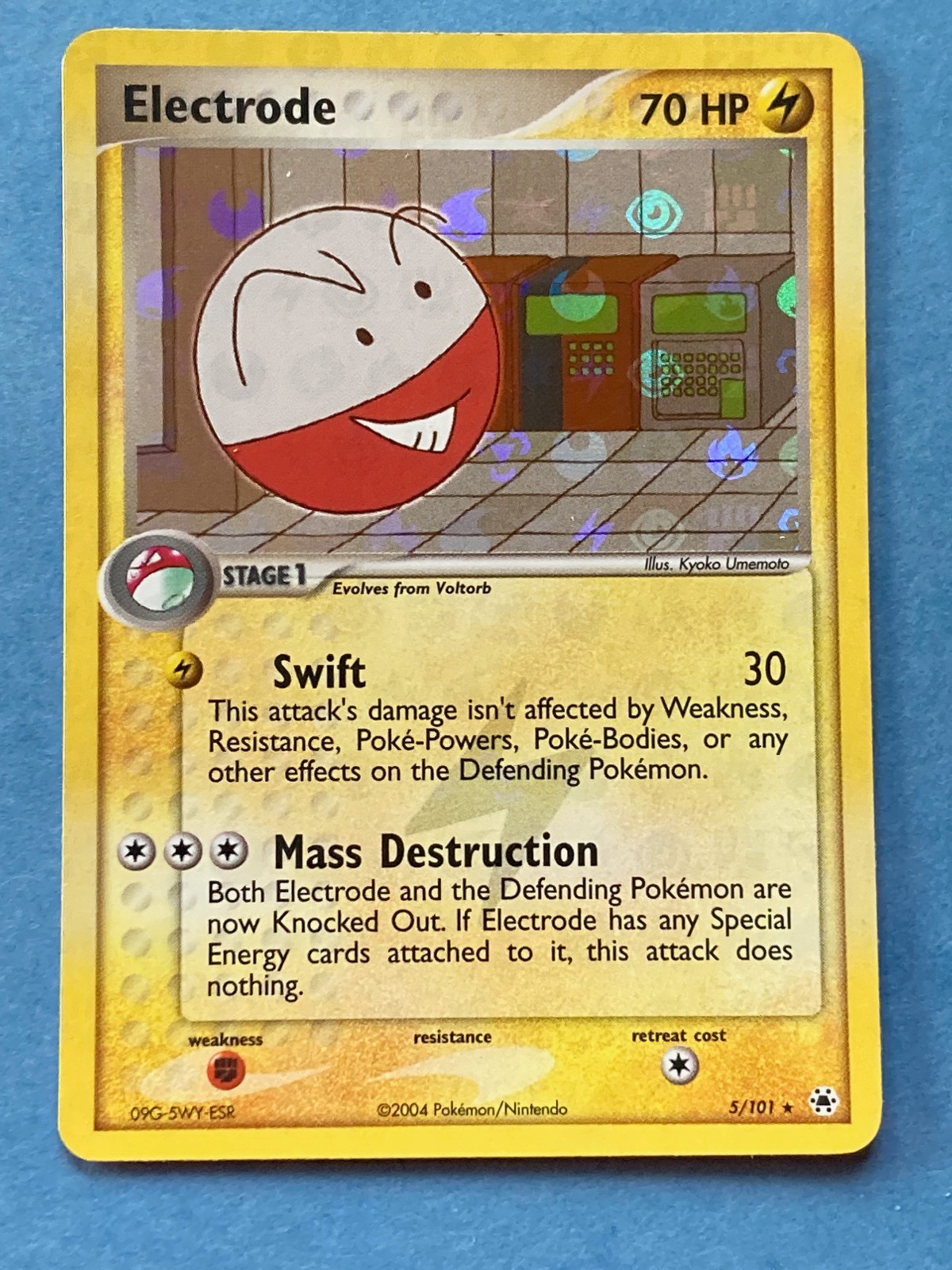Pokemon Reverse Holo Electrode - EX Hidden Legends – 5/101 – LP+