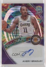 2019-20 Spectra Radiant Signatures Celestial Prizm 39/75 Avery Bradley Auto 6fs