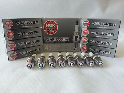 8-New NGK V-Power Copper Spark Plugs BKR6EK #2288 Made in Japan 