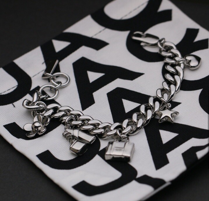 Marc Jacobs The Mini Icon Charm Bracelet In Silver | eBay