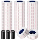 30 Rolls 15000pcs White Price Gun Labels for Mx-5500 Labeller White Pricemarker