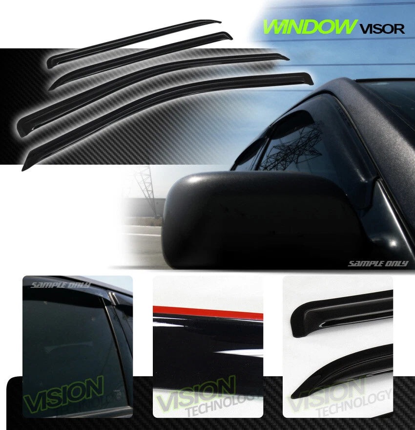 Para 09-18 Ram 1500/19-24 Clásico Crew Protector de Lluvia/Viento Sombra de Humo Viseras de Ventana Foto 3 de 3