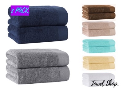 Super Jumbo Bath Sheets | Pack of 2 | Big, Large Size ...