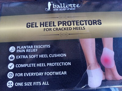Ballotte Silicone Heel Protectors (2 Pairs) Gel Heel Pads/Silicone