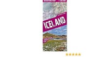 ICELAND Adventure Map LAMINATED Trekking Map 1:75 000 Icelandic/English Map
