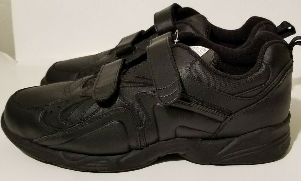 Men's Ultra-Zorb Walking Shoes Black Size 12W Int Comfort System