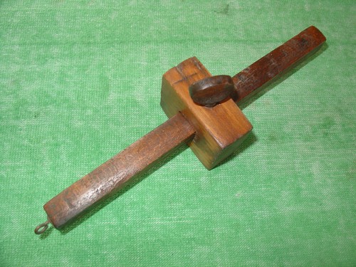 VINTAGE CARPENTER'S SCRIBE WOODWORKING GAUGE 8" UNBRANDED MADE IN USA - 第 1/6 張圖片