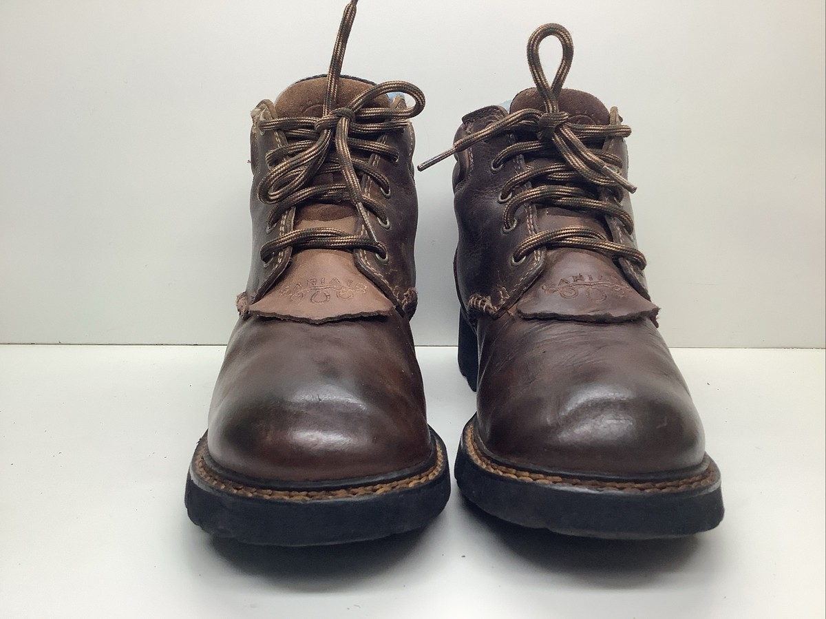 Ariat 4LR brown leather boots - size 10‎ D WOMENS ARIAT 4 LR WORK BROWN BOOTS SIZE 10 B | eBay main image 2