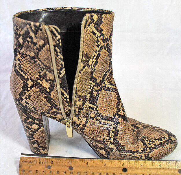 Faux Python Snake Skin Neiman Marcus  Block High … - image 9