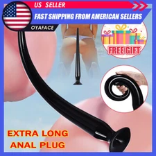 Super Long Butt Plug Huge Flexible Anal Dildo Suction-Cup Sex Toys for Men Women