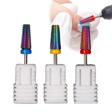 New 5-in-1 Nail Drill Bits Manicure Pedicure Tool Tungsten Steel Carbide Bit