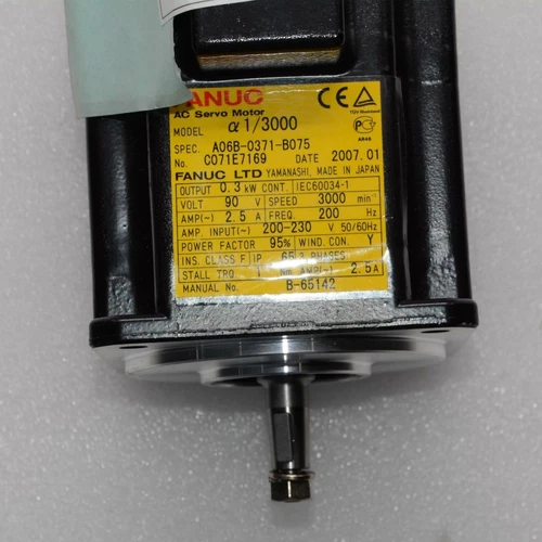 Fanuc A06B-0371-B075 Servomotor 1 Stück Neu A06B0371B075 Originalverpackt Speditionsversand - Bild 2 von 4