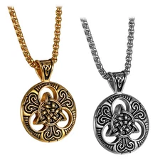 Collar de nudo de bruja Nudo celta Cruz Amuleto de protección Wiccan