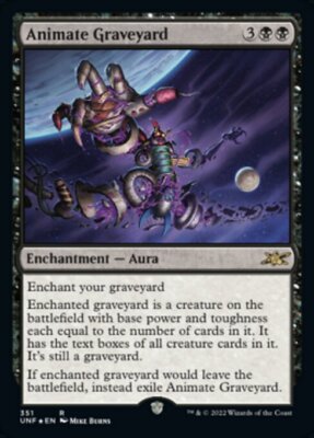 MTG ANIMATE GRAVEYARD 351 FOIL EXC - GALAXY - UNF X - MAGIC