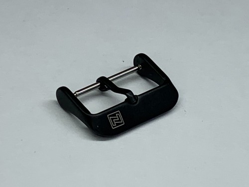 22 mm Naviforce Brand Replacement PVD Black Strap Tang Buckle with Logo - 第 1/1 張圖片