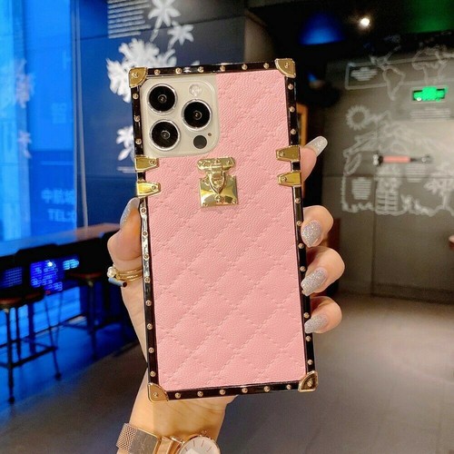Grid Leather Luxury Phone Case For iPhone XS XR 6 7 8 SE 11 12 13 14 15 Pro Max - Picture 19 of 20