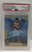 Shaedon Sharpe Signed 2022-23 Panini Hoops Arriving Now Holo Auto RC #7 PSA DNA