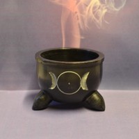 RäUcherschale Sonne Mond Hexenkessel RäUchergefäß Weihrauch 7,3 Cm Klein