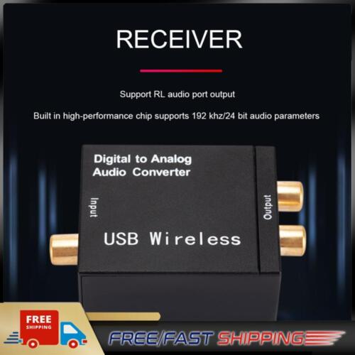 192KHz DAC Converter with Optical Cable 1m for TV Home Cinema - Afbeelding 1 van 11