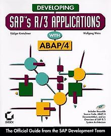 Developing SAP's R/3 Applications with ABAP/4 von Rudige... | Buch | Zustand gut