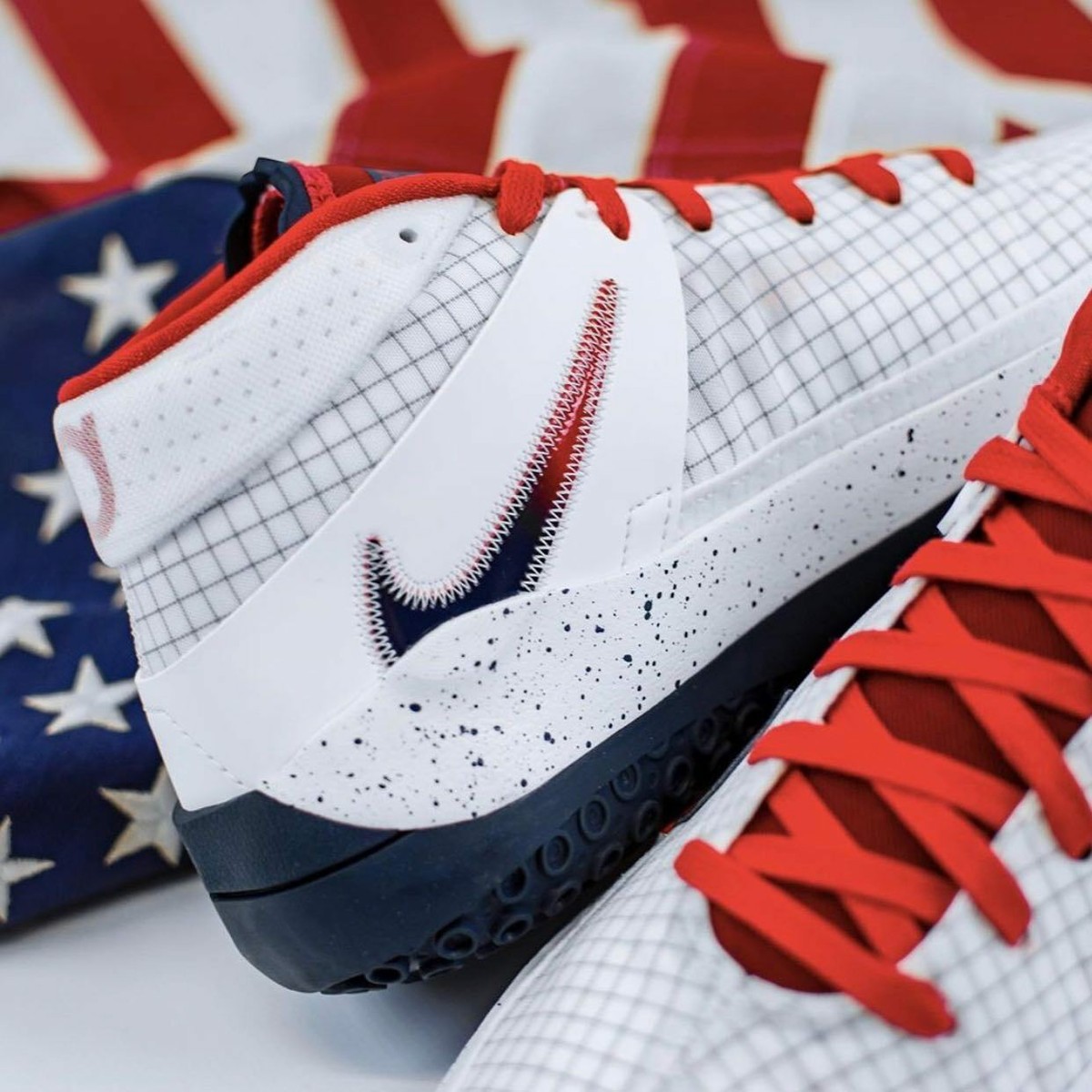 Nike KD 13 USA Olympic White Red Blue Kevin Durant CI9948 