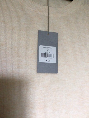Oliver Bonas Scallop Detail Jumper BOXY NEUTRAL WHITE Size 8 BNWT RRP £49.50 - Picture 9 of 12
