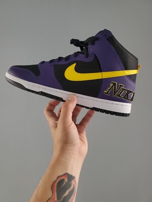 Size 11 - LAKERS!! Nike Dunk High | eBay display picture 3