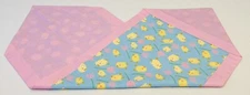 Easter Table Runner Centerpiece Baby Chick Flower Glitter Reversible 40"L 15"W