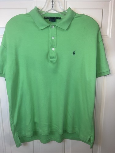 Ralph Lauren Sport Men’s Polo Shirt Large Like Green Navy Blue Logo Short Sleeve