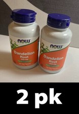 2pk NOW Dandelion Root 500mg 100 Capsules each Exp 6/27 NEW OTHER