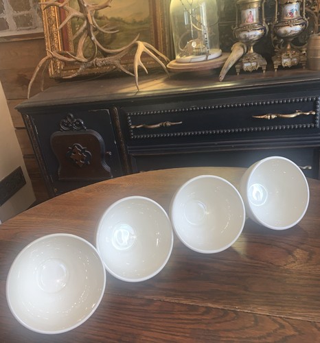 Williams Sonoma Belvedere Cream All Purpose Footed Bowls SET Of 4~ NEW Portugal - Picture 11 of 20