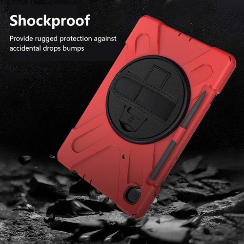 For Samsung Galaxy Tab S3 S4 S5e S6 Lite Rotating Stand Strap Rugged Case Cover - Picture 39 of 68