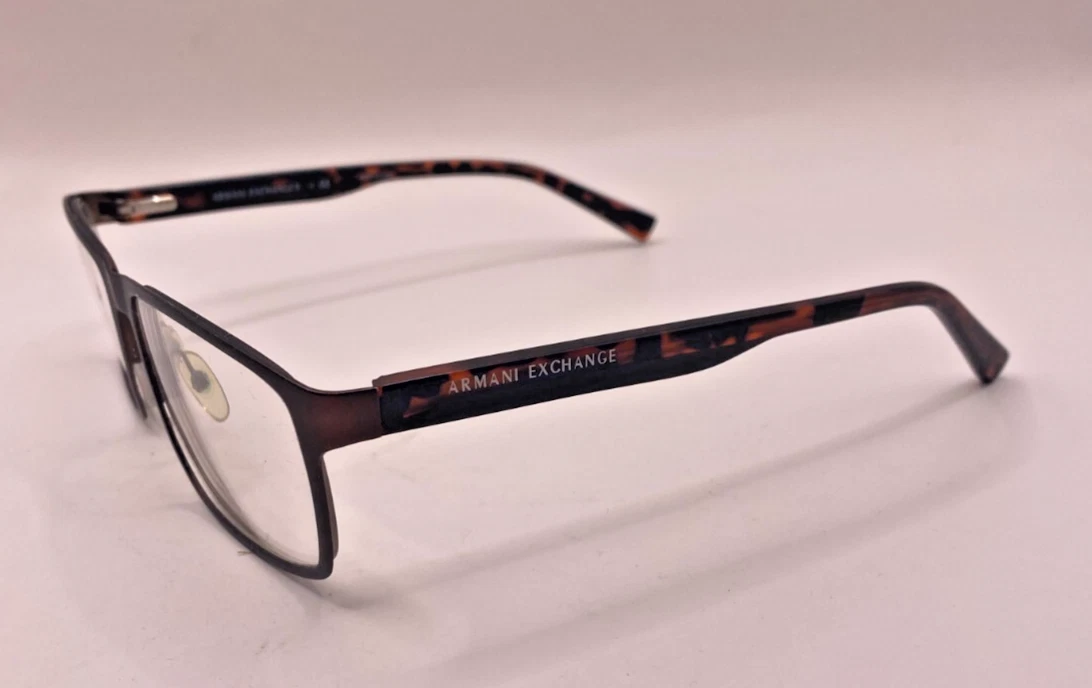 ARMANI EXCHANGE EYEGLASSES FRAMES ONLY AX1024 6098 BROWN TORT FULL RIM 54 18 140