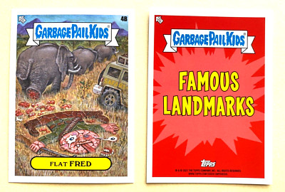 2023 GARBAGE PAIL KIDS GO ON VACATION FAMOUS LANDMARKS 4B FLAT FRED