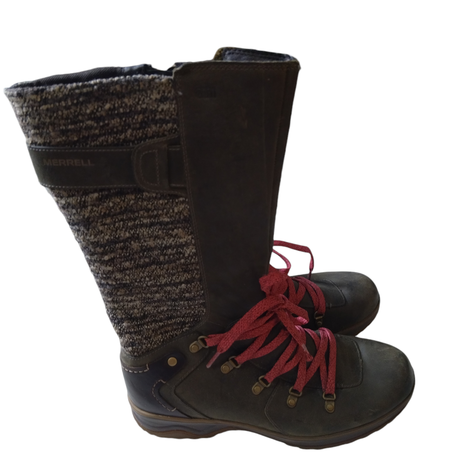 Stivali alti Merrell Bungee Cord donna 9 5 pelle impermeabile full zip con lacci