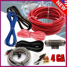 4 Gauge Car Audio Cable Kit Amplifier Install Amp RCA Subwoofer Sub Wiring 2300W