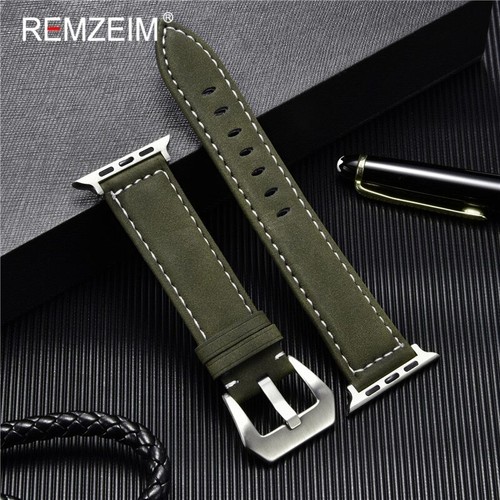 Vintage Watch Band for Apple Series 8/7/6/SE/5/4/3/2 Watch Strap 41mm 40mm 38... - 第 1/20 張圖片