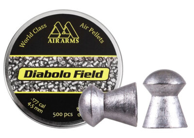 (NEW) Air Arms Diabolo Field .177 Cal, 4.51mm, 8.44 Grains, Domed, 500ct