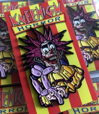Spikey Killer Klowns from Outer Space Balloon Klown Enamel Pin Kneehigh Horror