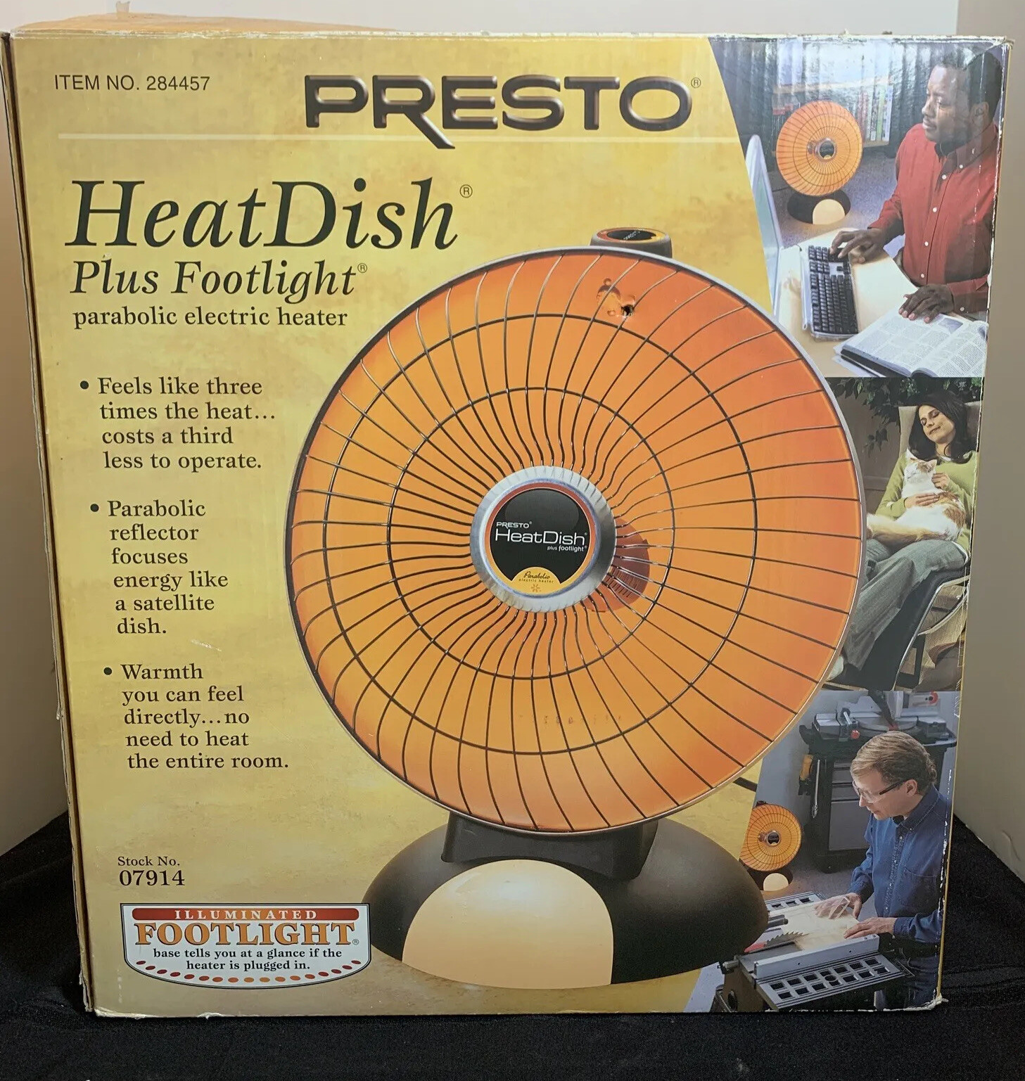 Presto Heat Dish Parabolic Electric Heater - TESTED WORKING | eBay