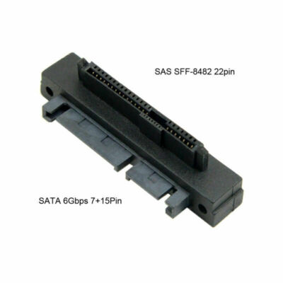 NFHK  Right Angled 90 Degree SFF-8482 SAS to SATA Hard Disk Drive Raid Adapter