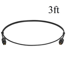 Toslink Digital Audio Optic Cable Optical Cord SPDIF HDTV DVD PS3 HD xBox TV 3FT