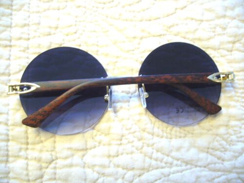 Gafas de sol Ozzy Osbourne más grandes 2 1/4" sin montura clásicas redondas estilo tonos O27661 - Imagen 6 de 12