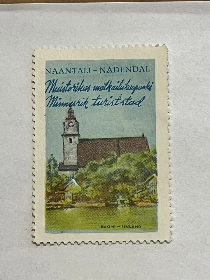 INTERESANTE LOTE DE 3 SELLOS Y TALONES DE BOLETOS DE LOS OLÍMPICOS DE FINLANDIA NAANTALI Foto 4 de 4