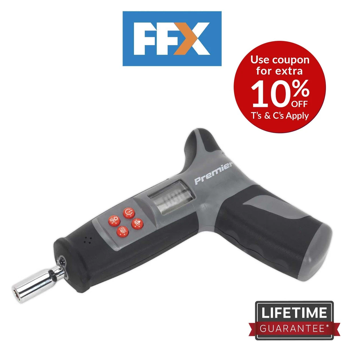 Sealey STS104 Torque Screwdriver Digital 0 20Nm 1 4