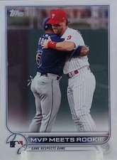 2022 Topps #367 MVP Meets Rookie CC, CL Tampa Bay Rays / Philadelphia Phillies