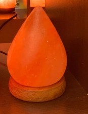 Himalayan Natural Rock Salt ( USB)Tear Shape Ionizer Lamp