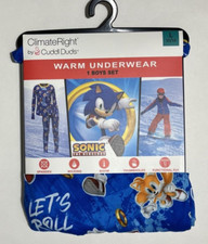 ClimateRight by Cuddl Duds Sonic Warm Underwear Set-Boy's Size L 10/12 NEW