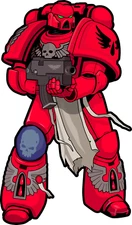 Warhammer sticker space marines blood angels weatherproof bumper vinyl decal